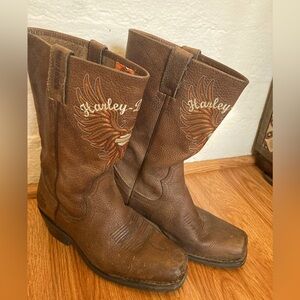 Women’s leather HARLEY-DAVIDSON motorcycle boots